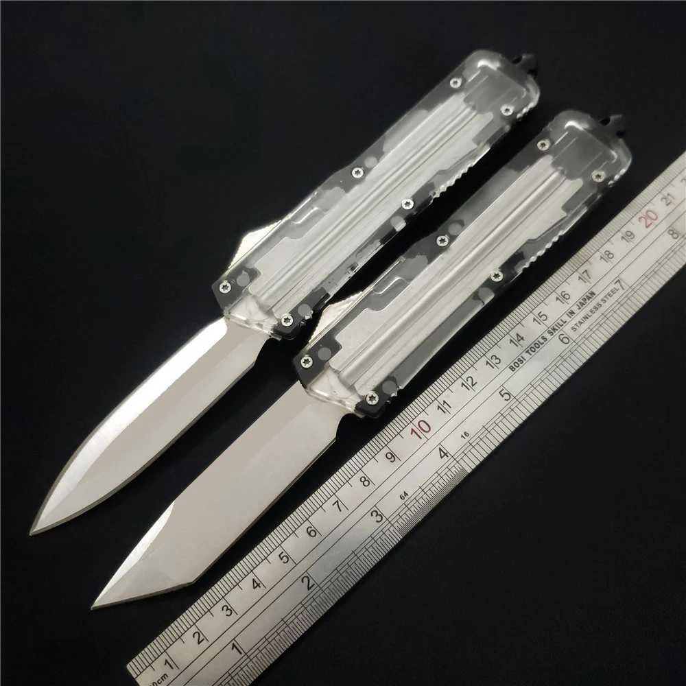 

Gryan Store MiRo-TP Fixed Blade Knives D2 Blade Alloy Handle Outdoor Survival Tactical Camping Pocket Knife Utility EDC Tools