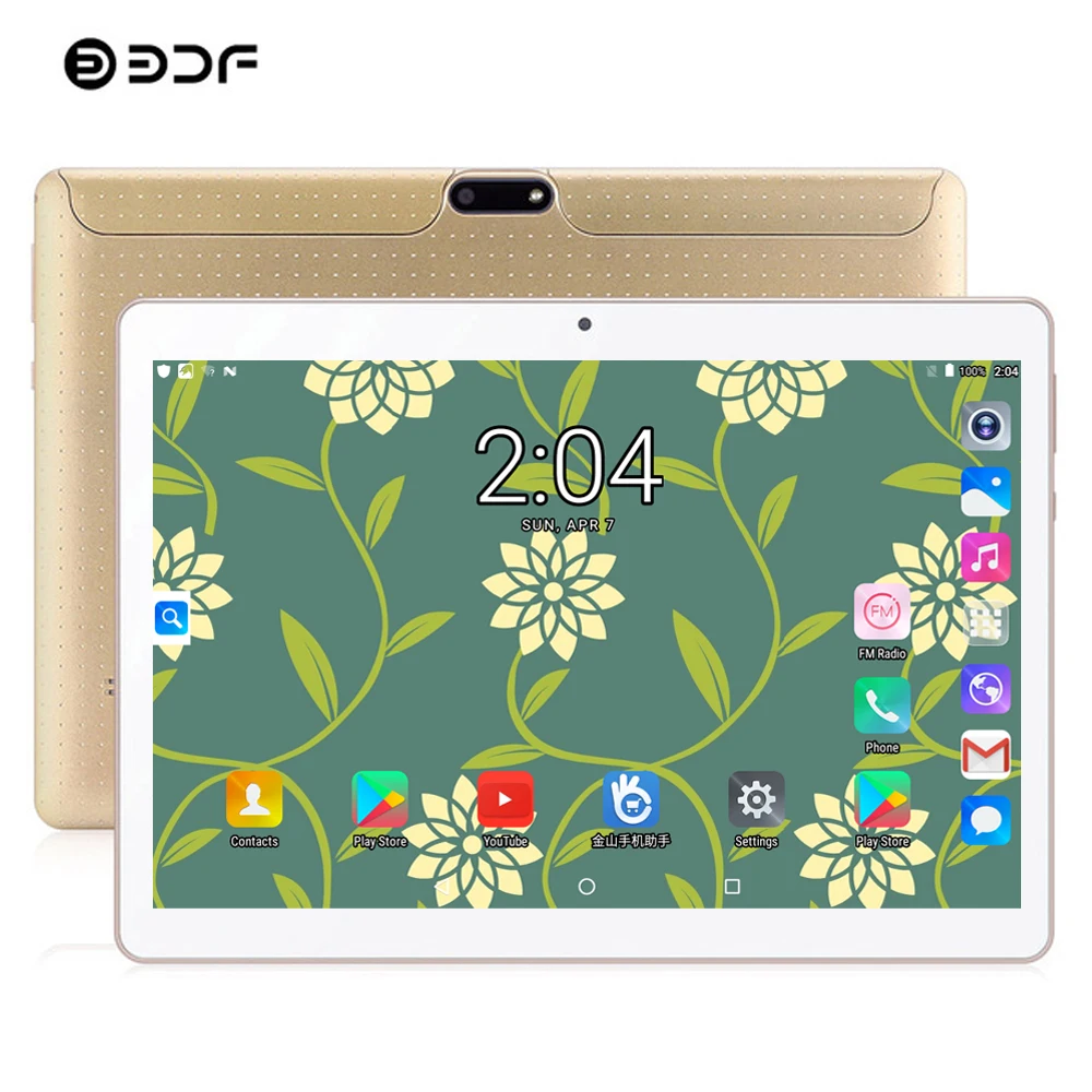  Russia USA Spain BDF Android Tablet 10 Inch 4GB/64GB Tablet Pc 3G Phone Dual SIM Card Android 7.0 O