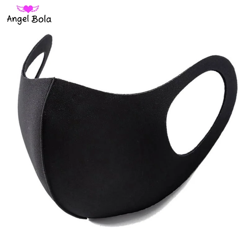 

Sponge Face Mask Black Breathable Mouth Mask Reusable Anti Pollution Face Shield Wind Proof Mouth Cover Unisex Sponge Face Mask