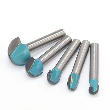 

5pcs Shank Round Nose Cove Core Box Router Bit 6mm/8mm/10mm/12mm/18mm Durable