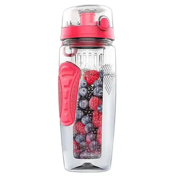 

1000ml/32oz Fruit Infusing Infuser Water Bottle Plastic Sports Detox Health