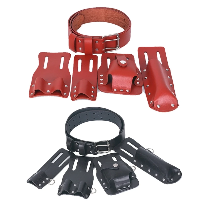 garden tool bag 5 in 1 Leather Tool Belt Pouch Suitable for Water Electricians Decorator Perfect for Electrical Electrician Construction wooden tool chest
