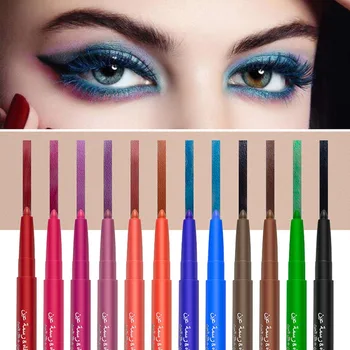 

12 Colors Eyeliner Set Eyeshadow Pencil Eye Shadow Highlight Pen Long-Lasting Multifunction Cosmetics Makeup Tool