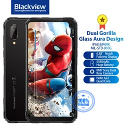 Смартфон Blackview BV6100 защищенный, IP68 и IP69K, Android 9,0, NFC, экран 6,88 дюйма, 5580 мАч
