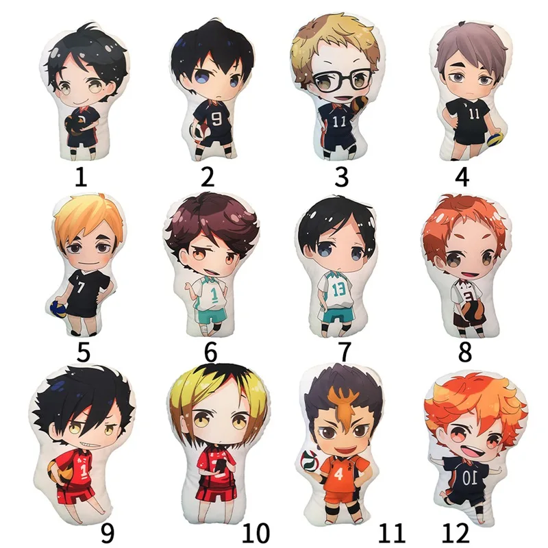 

10cm Popular Haikyuu Hinata Shoyo Oikawa Tooru Mini Plush Pillow Cute Stuffed Doll Toy Cushion Small Anime Pendant Toys