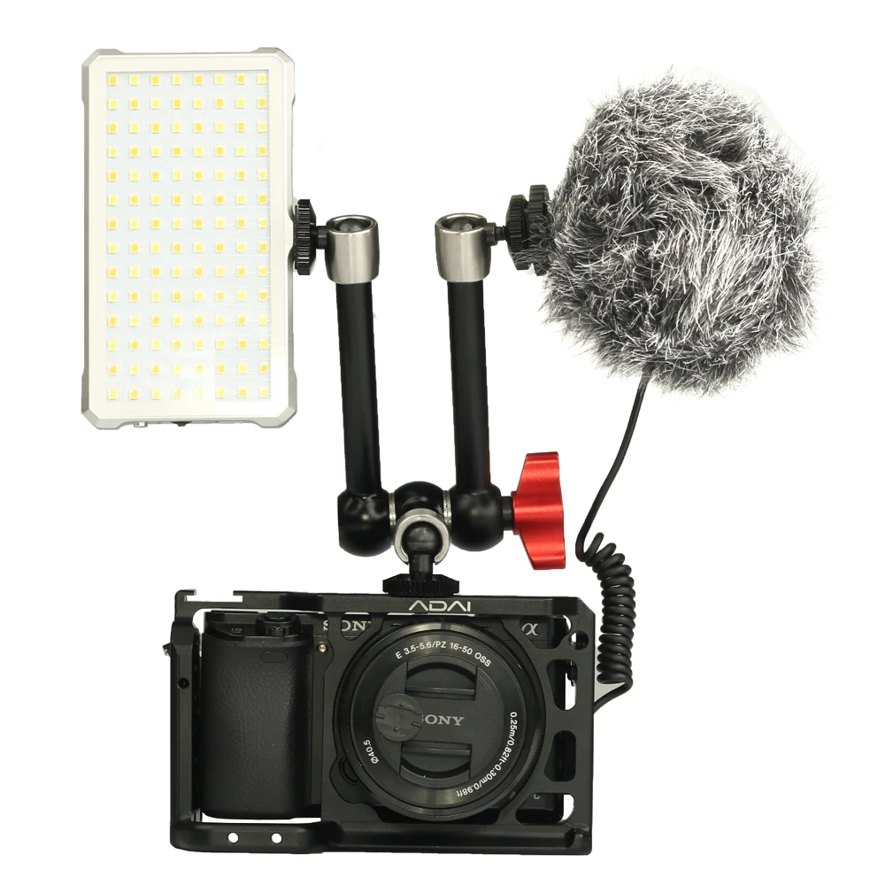 

11" inch Magic Arm Camera Rig Holder and Large Super Clamp Adjustable Camera Monitor, LED, Flash Light,Strong Magic Arm