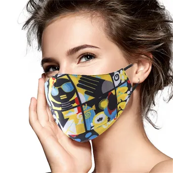 

Unisex Face Mask Washable Reusable Printed Protector Windproof Face Mask PM2.5 Breathable Adjustable Mouth Cover Mascarilla