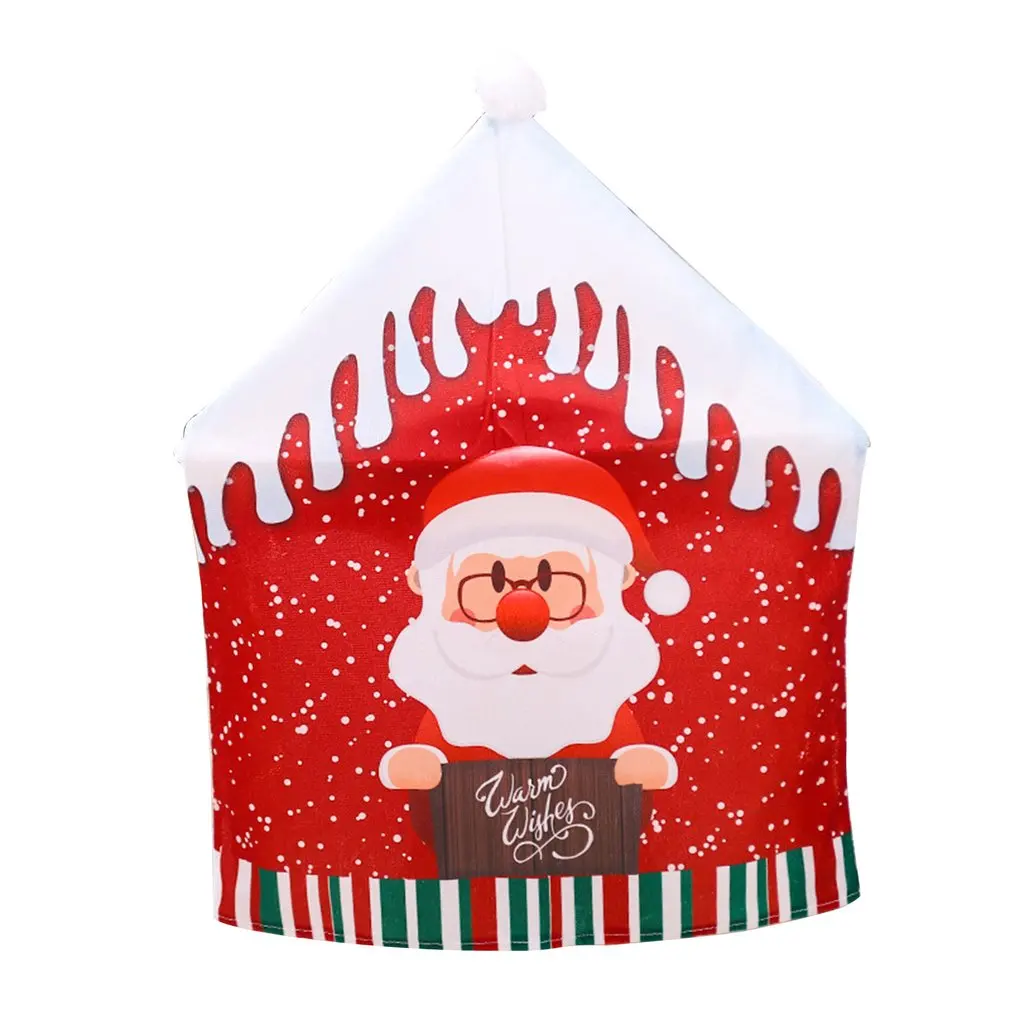 

Christmas Decorations Creative Holiday Accessories Practical Chair Covers Exquisite Christmas Hat Shape