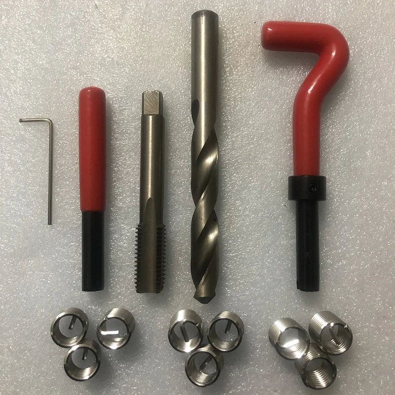 Strumento Per Trapano A Spirale Per Auto Kit Di Inserti Per Riparazione Filettatura Metrica M6 Per Strumenti Di Riparazione Auto Elicoidali Piede Di P