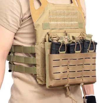 

1000D Tactical Magazine Pouch Portable Molle Triple Ammo Carrier Bag Military Airsoft Paintball Equipment Vest Attach Holster