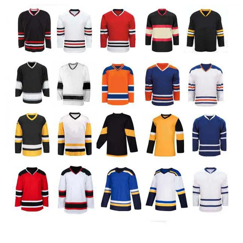 Custom Ice Hockey Sports Type Hockey Team Jersey with your logo , name and  number 042