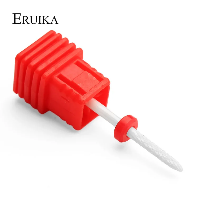 ERUIKA керамическое сверло для ногтей, 3 размера, фреза 3/32 дюйма, аппарат для маникюра, пилочка для ногтей, аксессуары