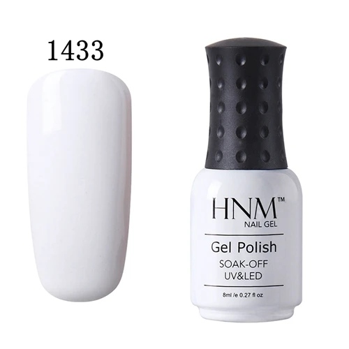 HNM 8 мл УФ-гель для ногтей светодиодный светильник Гель-лак 58 цветов Гель-лак чистые цвета Полупостоянный Гель-лак для ногтей основа Топ - Цвет: 1433