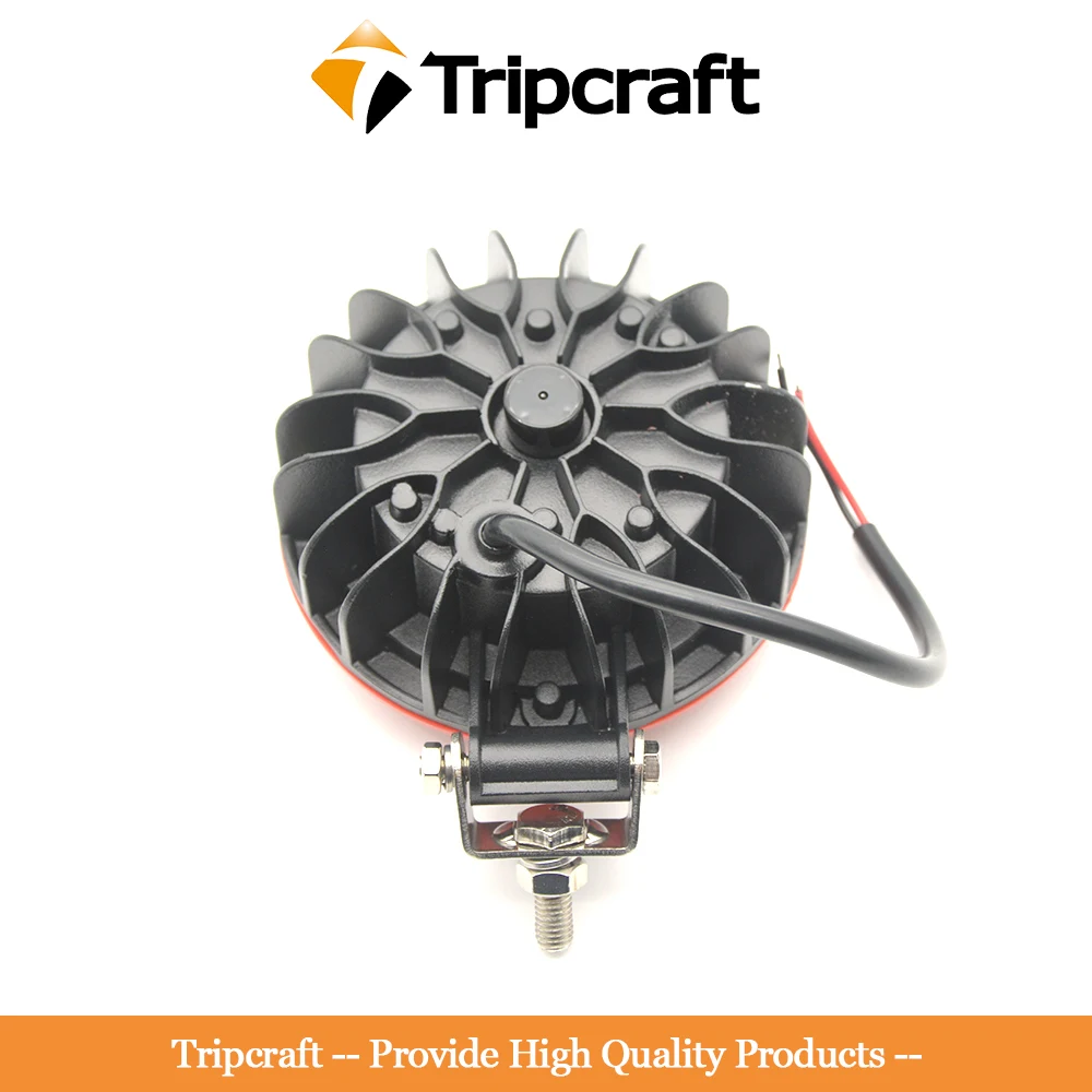 Tripcraft 5in 30W LED Work Lights Headlights 5inch For Polaris ATV UTV Offroad 4x4 SUV Pickup Truck Front Fog Light Driving Lamp