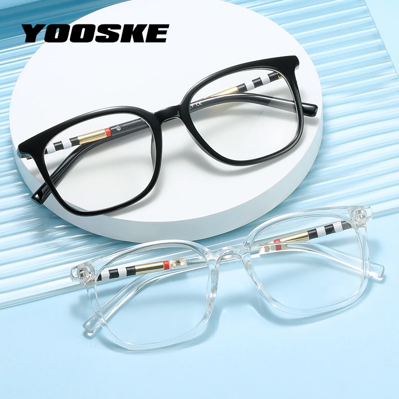 

YOOSKE Anti Blue Rays Computer Glasses Frames Women Luxury brand designer Optical Frame Men Classic Square Eyeglasses Unisex