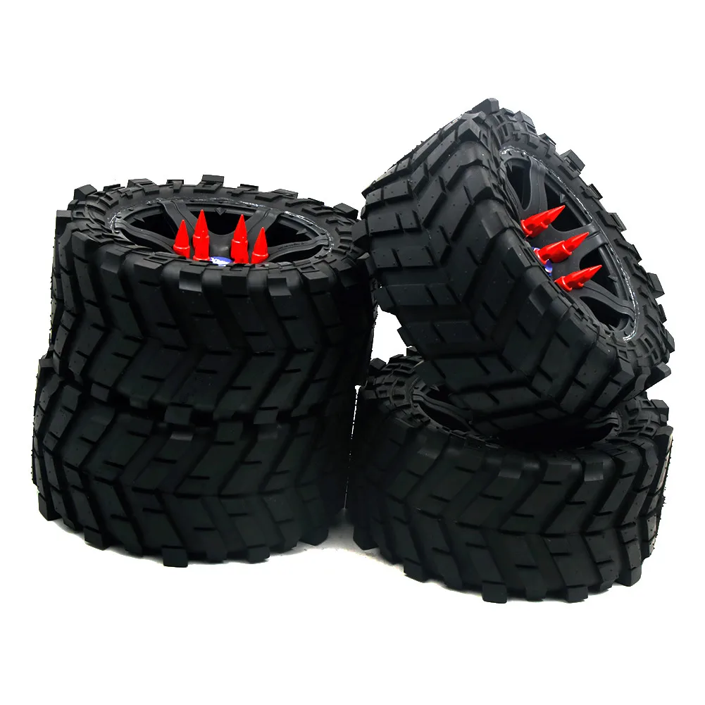 Колесные шины 4 шт./1 комплект с гайками(4 шт.) для 1/5 Traxxas X Maxx 220 мм* 105 мм