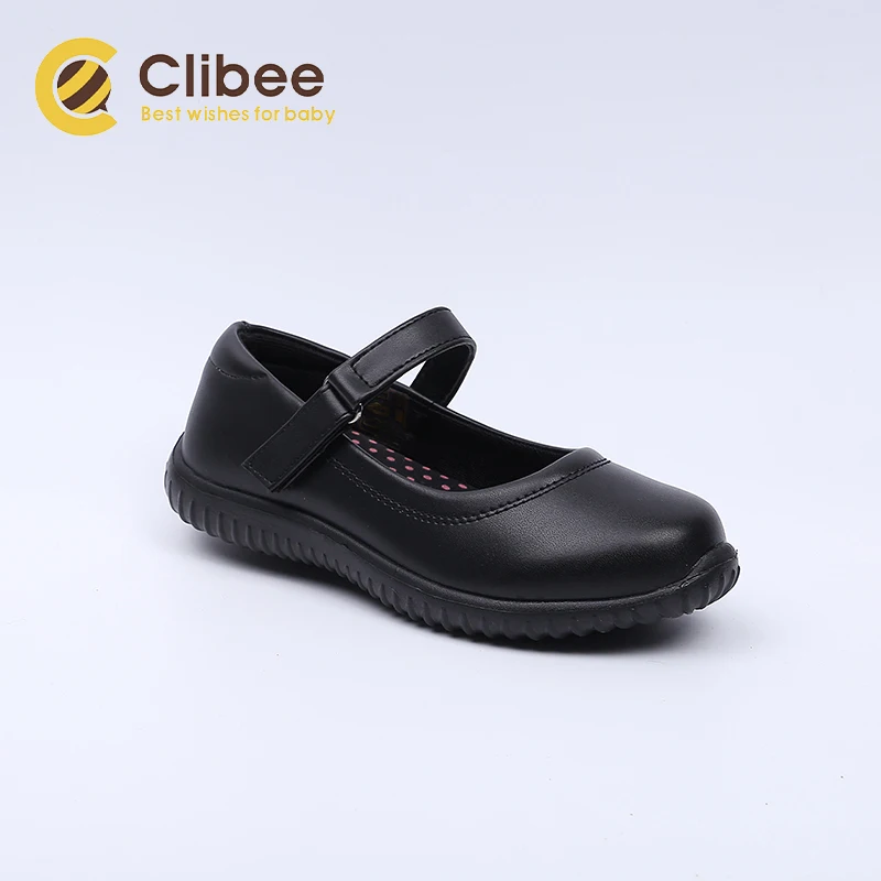 

CLIBEE Girl's Mary Jane School Uniform Shoes Children Super Light Footwear Kids Comfort Black Flat Dress Shoes 26-37