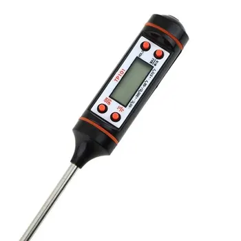 

Digital Kitchen BBQ Baking Food Thermometer Meat Cake Candy Fry Grill Dining Room Home Kitchen Meters Thermometer with Battery