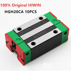 10 шт./лот HGH20CA 100% Оригинал Hiwin Линейные узкий блок подшипники матч с HGR20 направляющей для лазерной гравировки