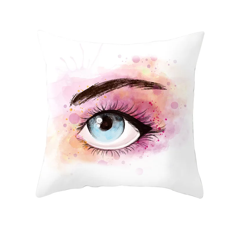 

Eyelash Cushion Cover Home Decor Wedding Decoration Cotton Pillow Case Sofa Car Pillowcase Throw Pillow Case