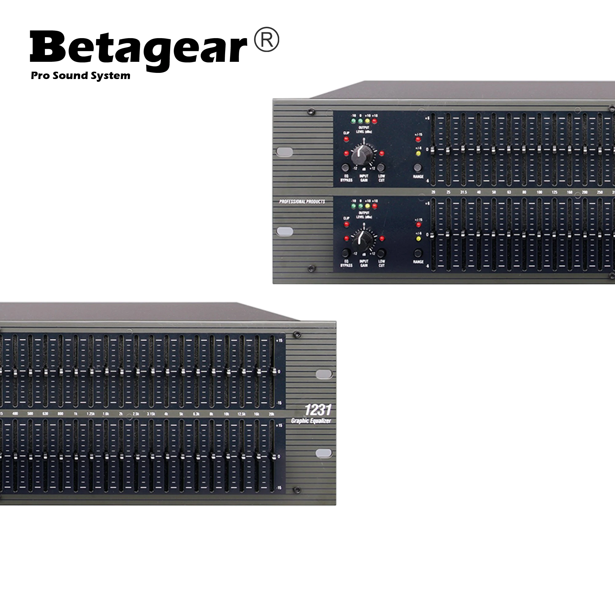 Betagear EQ1231 dual graphic equalizer audio