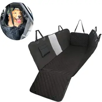 

New Dog Car Seat Cover View Mesh Waterproof Pet Carrier Car Rear Back Seat Mat Hammock Cushion Protector With Zipper And Pockets