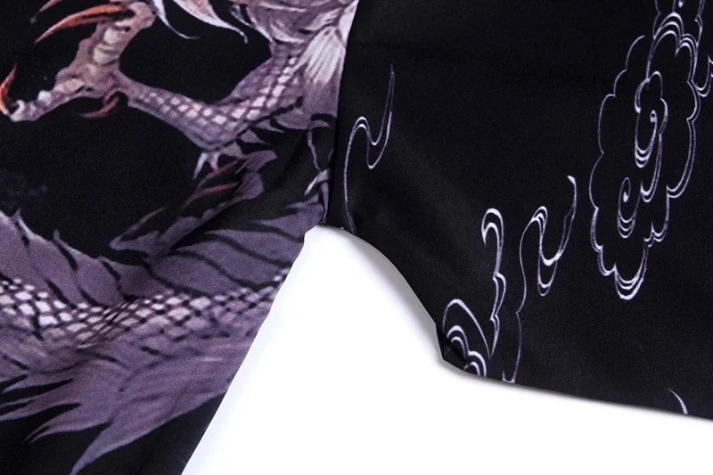 Japanese Kimono Cardigan Men Yukata Male Samurai Costume Clothing Kimono Jacket Mens Dragon Kimono Shirt Yukata Haori FF2306