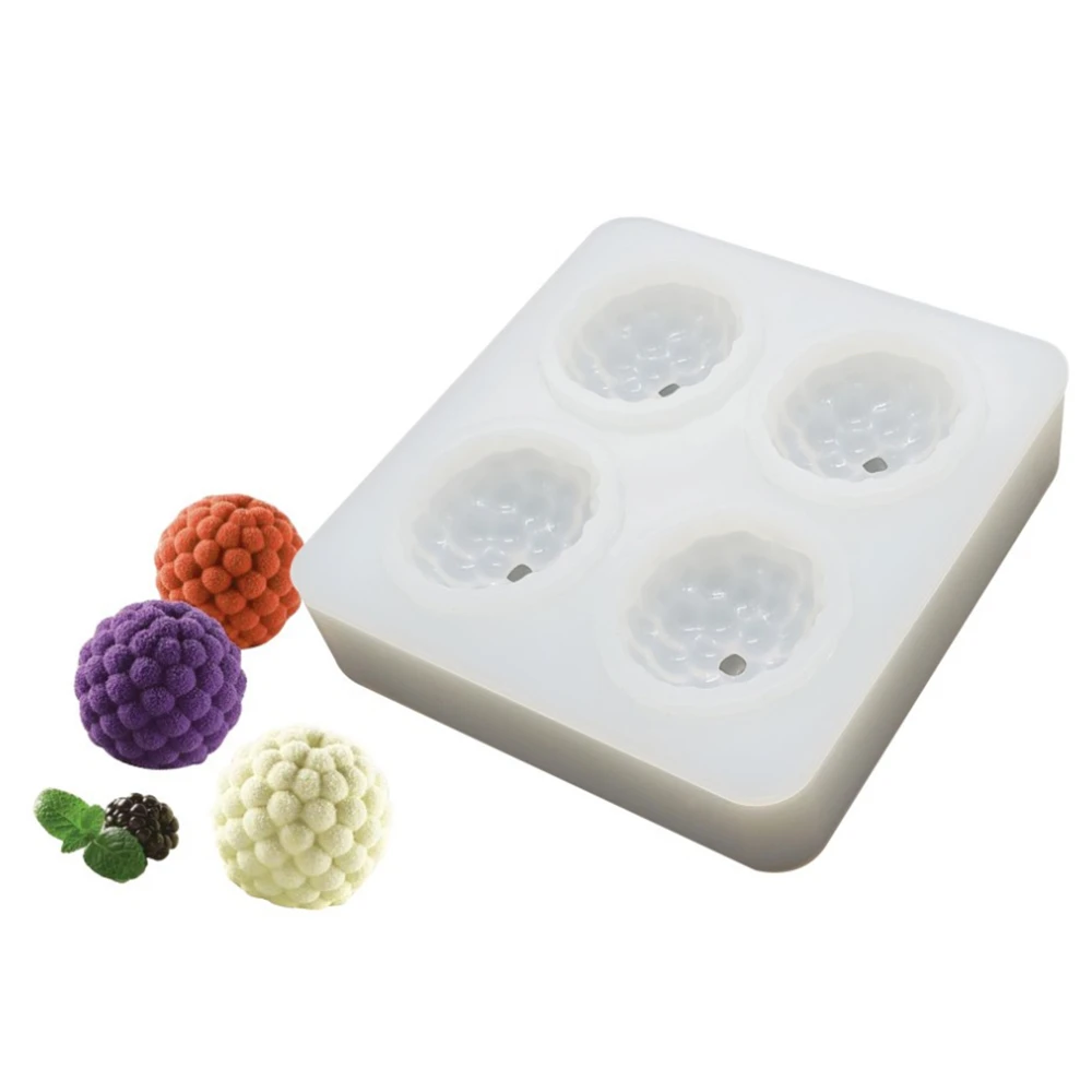 4/6 Cavity Cactus Silicone Mousse Cake Mould Bayberry Fruit Dessert Mold Decorating Tools | Дом и сад