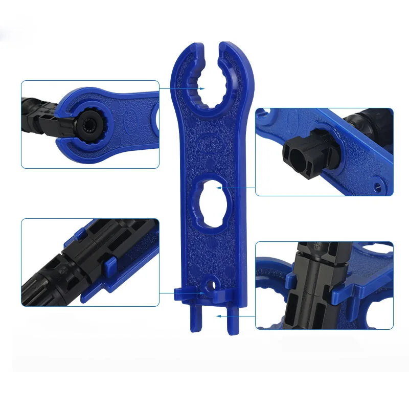 압착 플라이어 솔라 패널 터미널 케이블 커넥터 2.5/4/6mm² Cbale용 남성 여성 솔라 커넥터 스패너가 있는 크림퍼 도구