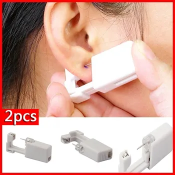 

2pcs Stainless Steel Ear Piercing Gun