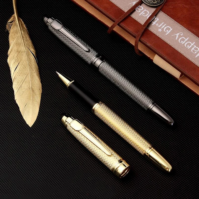 Классический дизайн Jinhao 163, лучшее качество, металлическая шариковая ручка, хорошая ручка для письма на ощупь, авторучка, купить 2 ручки, отправить подарок
