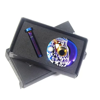 

SR-SPATS 1 1/8 " Mtb Headset Top Cap Titanium Bike Stem Cap With M6*30 mm Headset Bolts Bike Parts