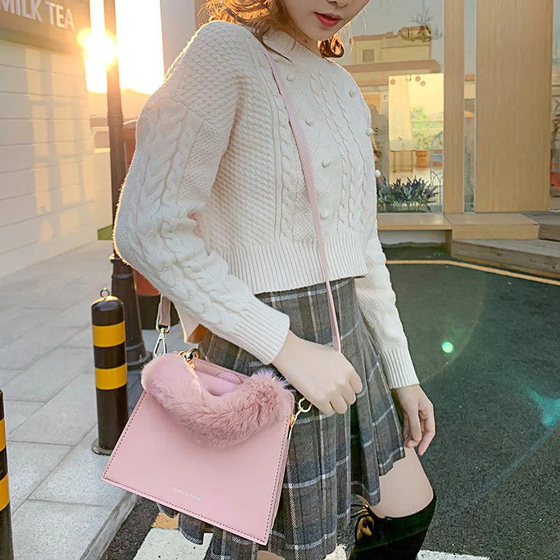 

Small CK Package Qualification Versatile Compact Western Style Small Powder Packets 2020 New Style Fashion GIRL'S Pink Shoulder