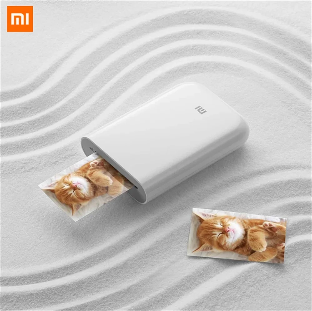 Xiaomi Smart Home AR Printer 300dpi Portable Photo Mini Pocket With DIY Share 500mAh picture printer pocket work | Электроника