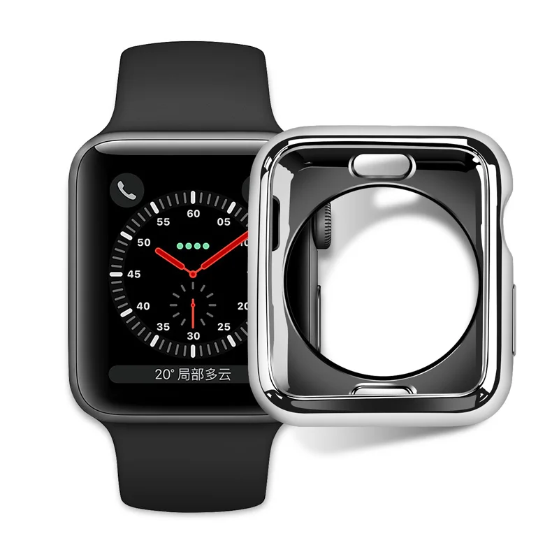 Бампер из ТПУ для Apple Watch 6 SE 5 4 чехол 44 мм 40 iWatch 3 2 1 band 42 38 защита экрана аксессуары |