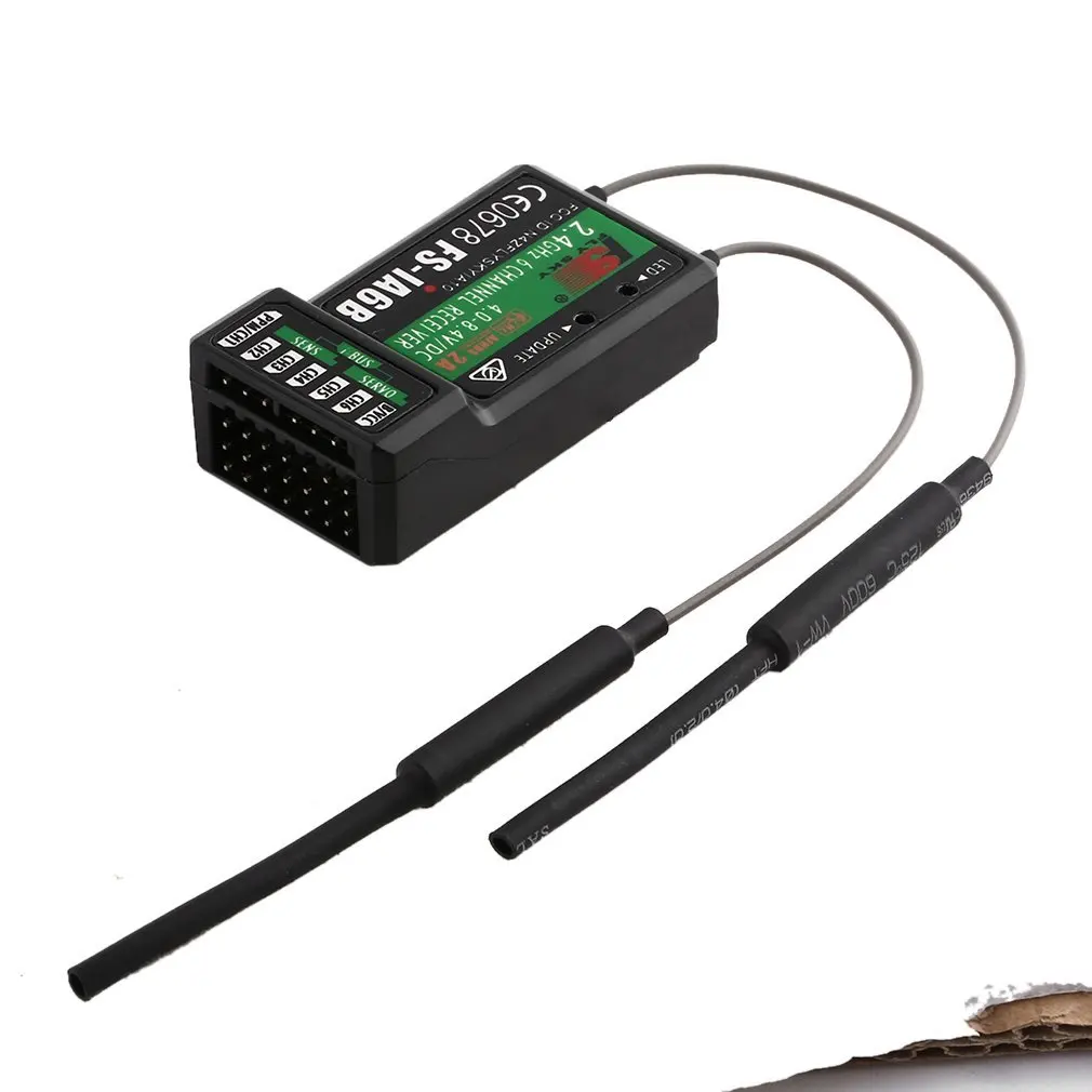 FlySky fs-ia6b 2,4G 6CH 140 Band 105dbm 4,0-8,4 V приемник PPM выход с портом iBus для Flysky передатчик RC самолет