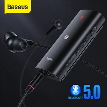 

Baseus Bluetooth 5.0 Adapter 3D Stereo Sound Wireless Receiver Type C 3.5mm Jack Earphone ACC/SBC Audio Music Bluetooth Adapter