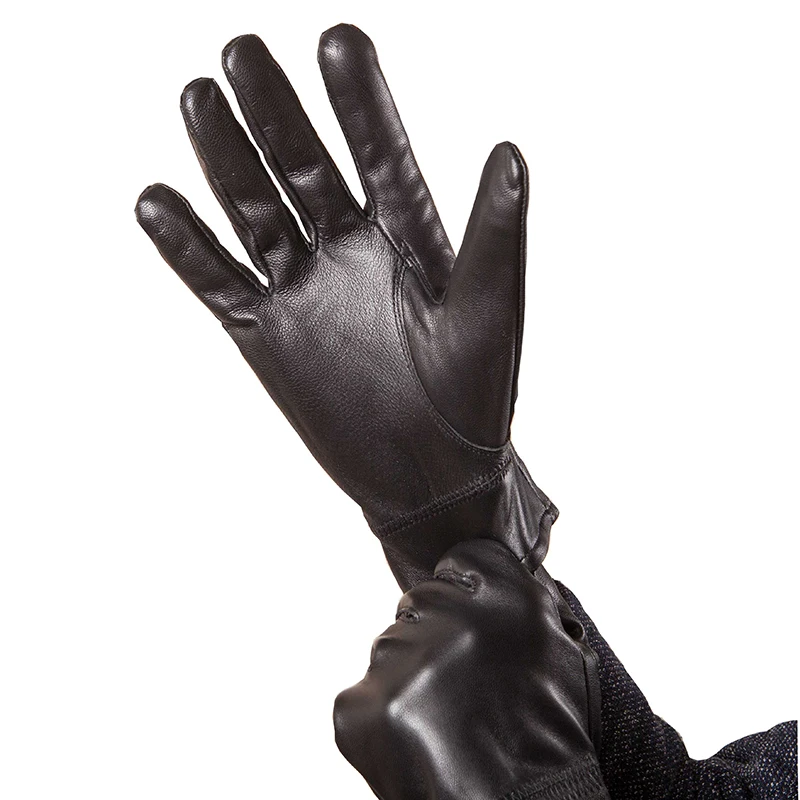 

2020 new Men Genuine Sheepskin Leather Gloves Windproof Thermal Warm Touchscreen Glove Winter Warm Mittens