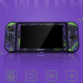 

​Host Anti-fall Split Shell Tempered Film Creative Game Console Protective Case for Nintendo Switch Console