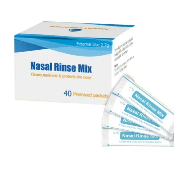 

Normal Saline Cleaning Salt for Adults and Children No Iodized Salt Fine Grinding Agent for Nasal Washing Device 2.7g