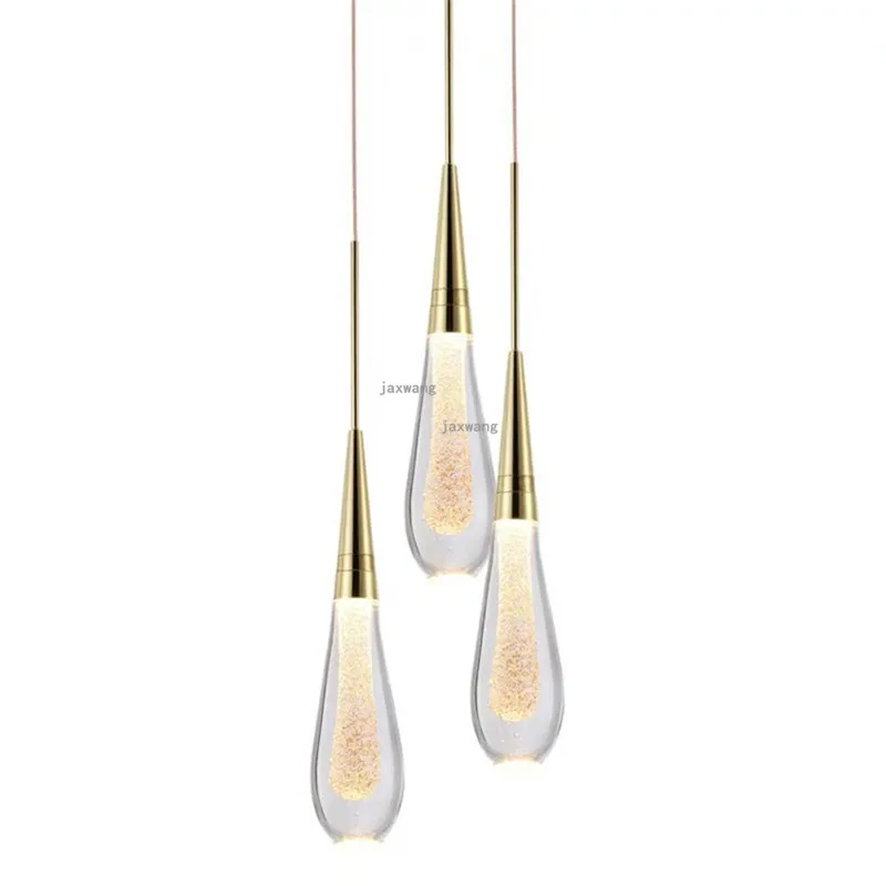 Nordic LED Crystal Pendant Lights Water Droplets Decor Light Fixtures Living Room Luster Lighting Suspension Luminaire | Лампы и