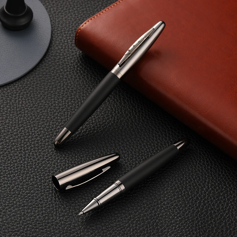 

Guoyi C13 Baozhu Pen Heavy-touch Metal Leather High-end Business Office Gifts and Corporate Logo Customized Signature Pen