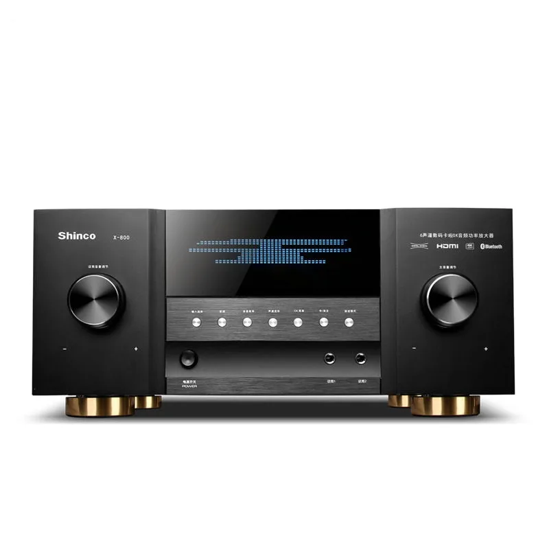 Black version X-800 Домашний кинотеатр HDMI 4K усилитель HIFI Bluetooth 5,1 800 Вт 3D волоконный коаксиальный USB без потерь сценический KTV Караоке Dolby DTS декодирование - Цвет: Black version