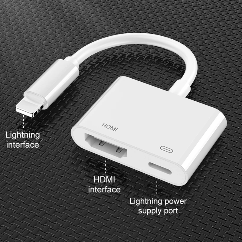 2020 Новый Lightning/HDMI конвертер адаптер подходит для iPhone ipad Apple мобильный телефон к