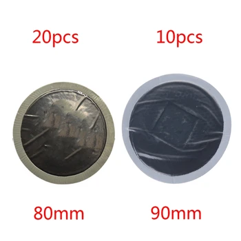 

20/10pcs Rubber Cold Tire Patches 80mm 90mm Tubeless Patches Repair Tools