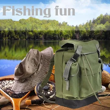 

Free Shipping Canvas Bag Large capacity Item Storage Big Backpack Travel Fishing Camping Hunting Ammunition 70L Sac Outdoor Tool