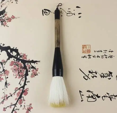 Большая китайская традиционная каллиграфическая ручка в форме хоппера, кисть для пейзажной живописи, ручка-ведро для письма, шерстяная ручка с медвежонком - Цвет: 1Pc Mixture Hair