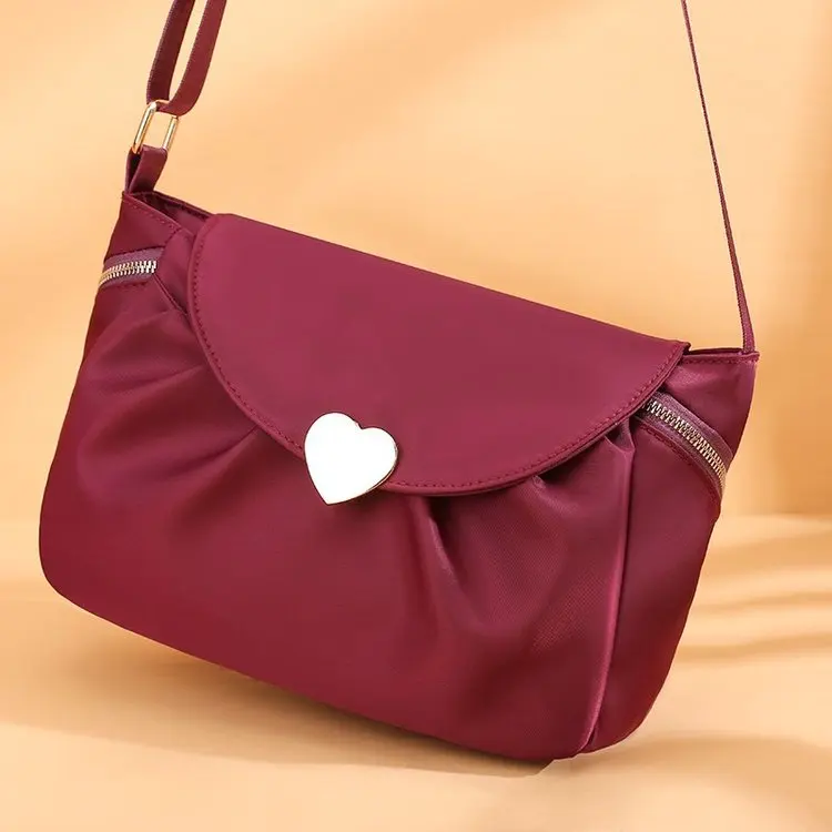 

Spring and Summer New Style Shoulder Oxford Cloth Nylon WOMEN'S Bag Zipper Polyester