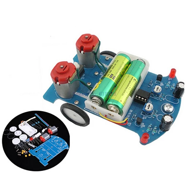 

A7-- D2-5 DIY Kit Intelligent Tracking Line Car Suite DC Motor Electronic Production Assembly Smart Car Patrol Automobile Parts