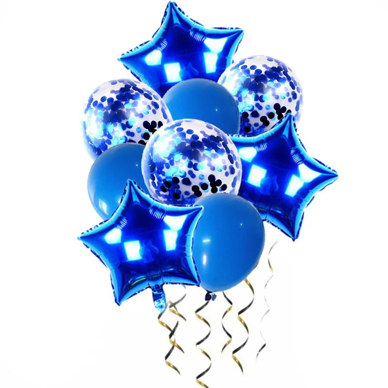 Единорог животных номер фольги Воздушные шары 0123456789 воздушный шар в форме цифры Лев Жираф Зебра Globos ребенок мальчик девочка декор для вечеринки в честь Дня Рождения - Цвет: blue set 2